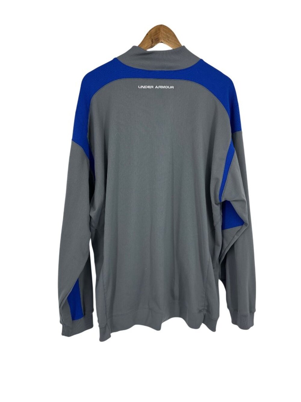Under Armour Men's Full-Zip Gray & Blue Tracksuit Set With Logo Size XL - Picture 5 of 16